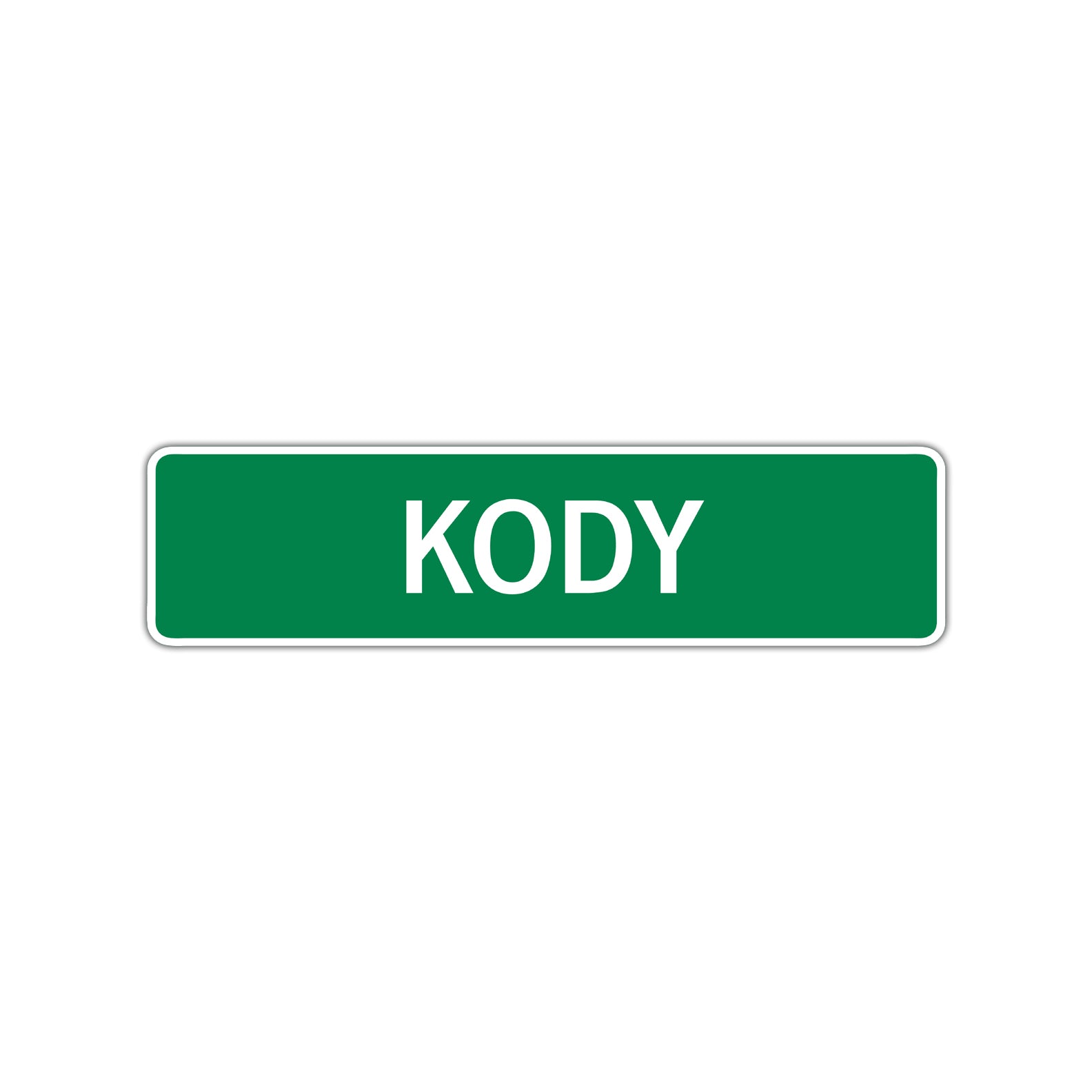 Kody Street Sign Children Name Room Plate