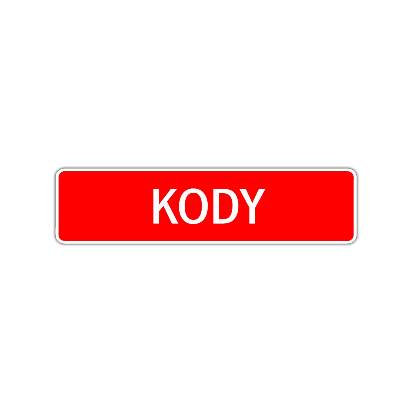 Kody Street Sign Children Name Room Plate