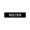 Kolten Street Sign Children Name Room Plate