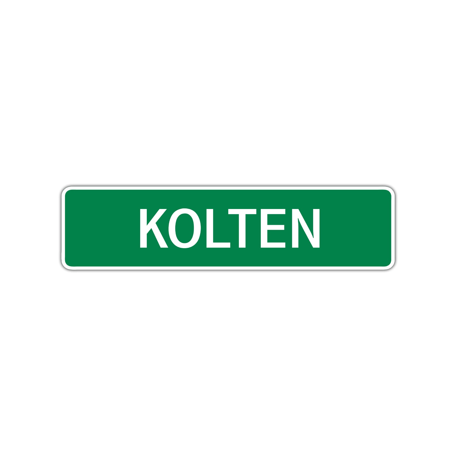 Kolten Street Sign Children Name Room Plate
