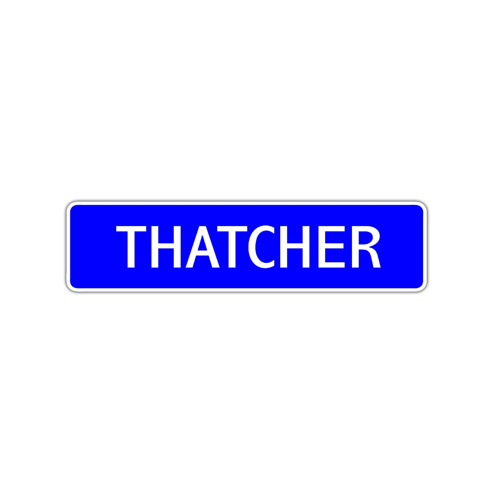 Thatcher Street Sign Children Name Room Plate