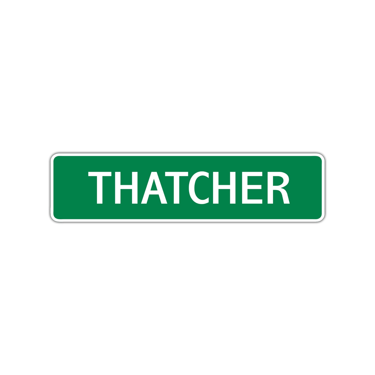 Thatcher Street Sign Children Name Room Plate