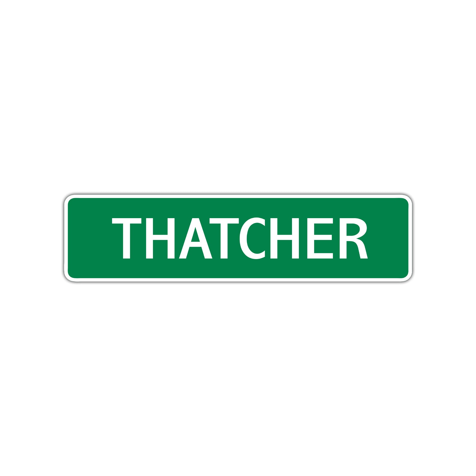 Thatcher Street Sign Children Name Room Plate