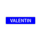 Valentin Street Sign Children Name Room Plate