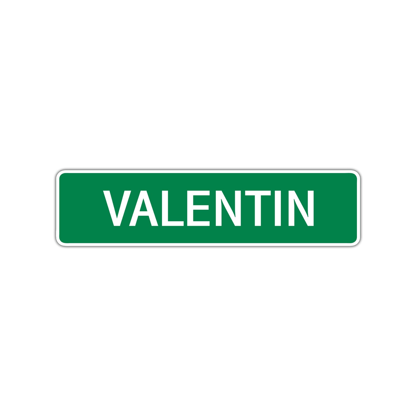 Valentin Street Sign Children Name Room Plate
