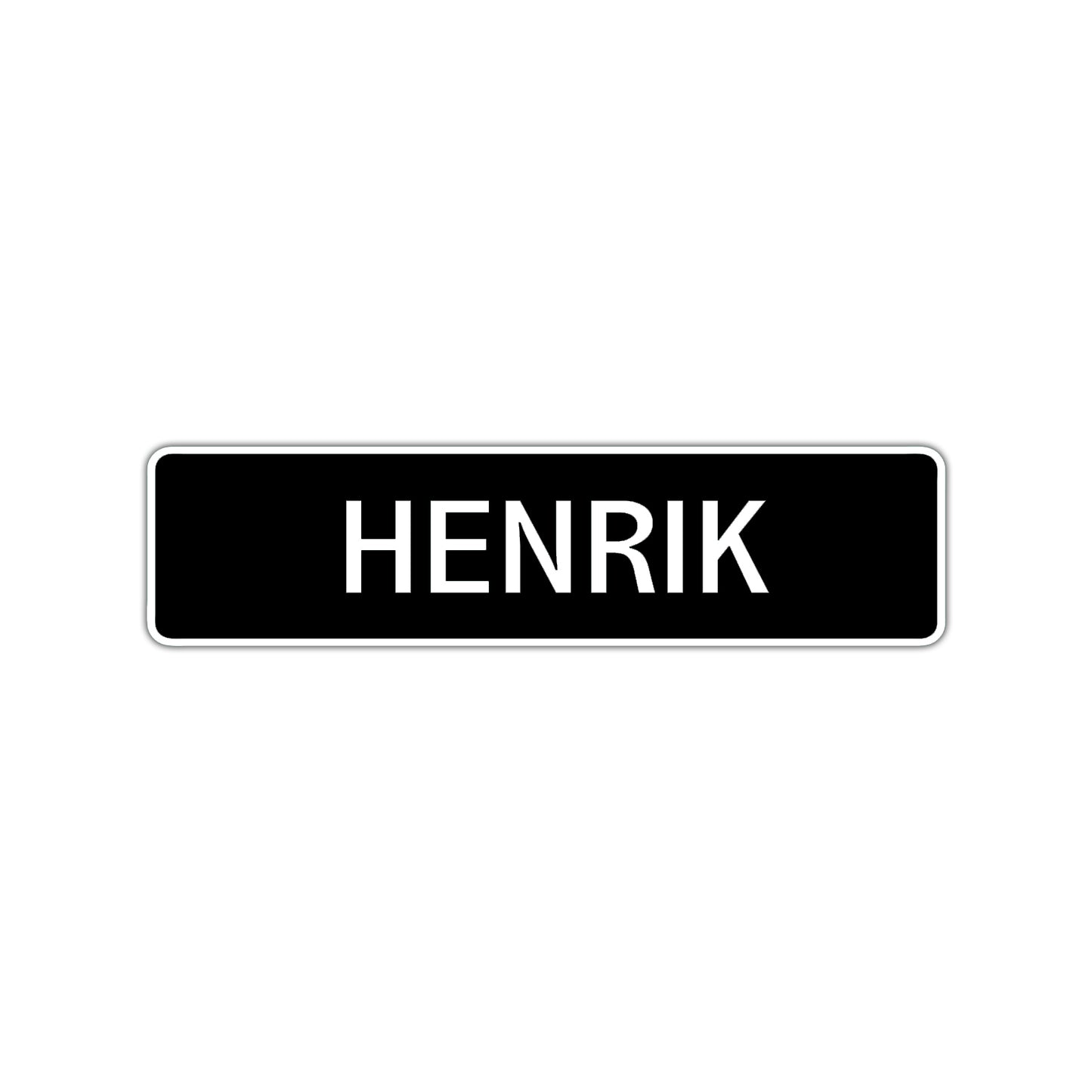 Henrik Street Sign Children Name Room Plate