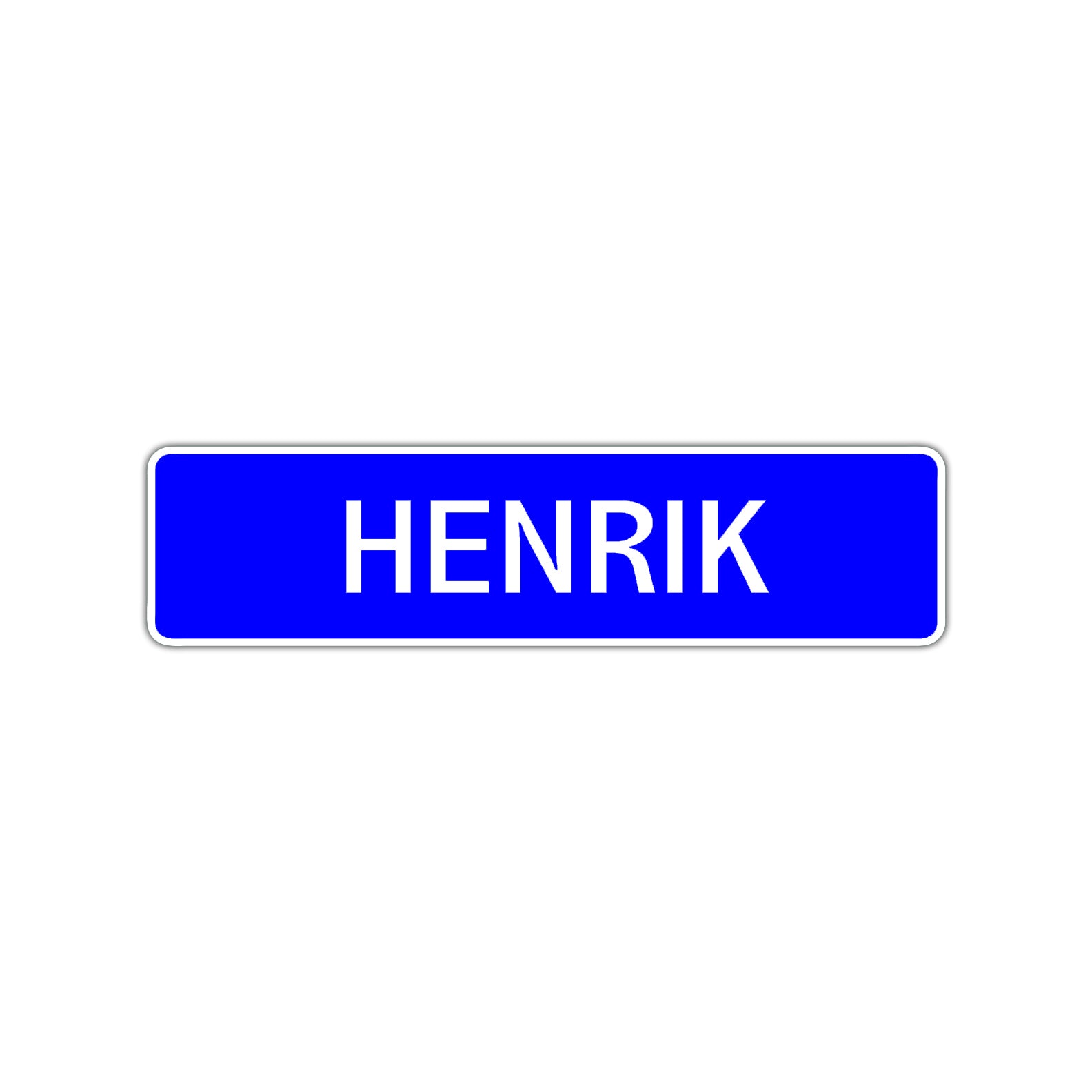 Henrik Street Sign Children Name Room Plate