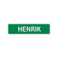 Henrik Street Sign Children Name Room Plate
