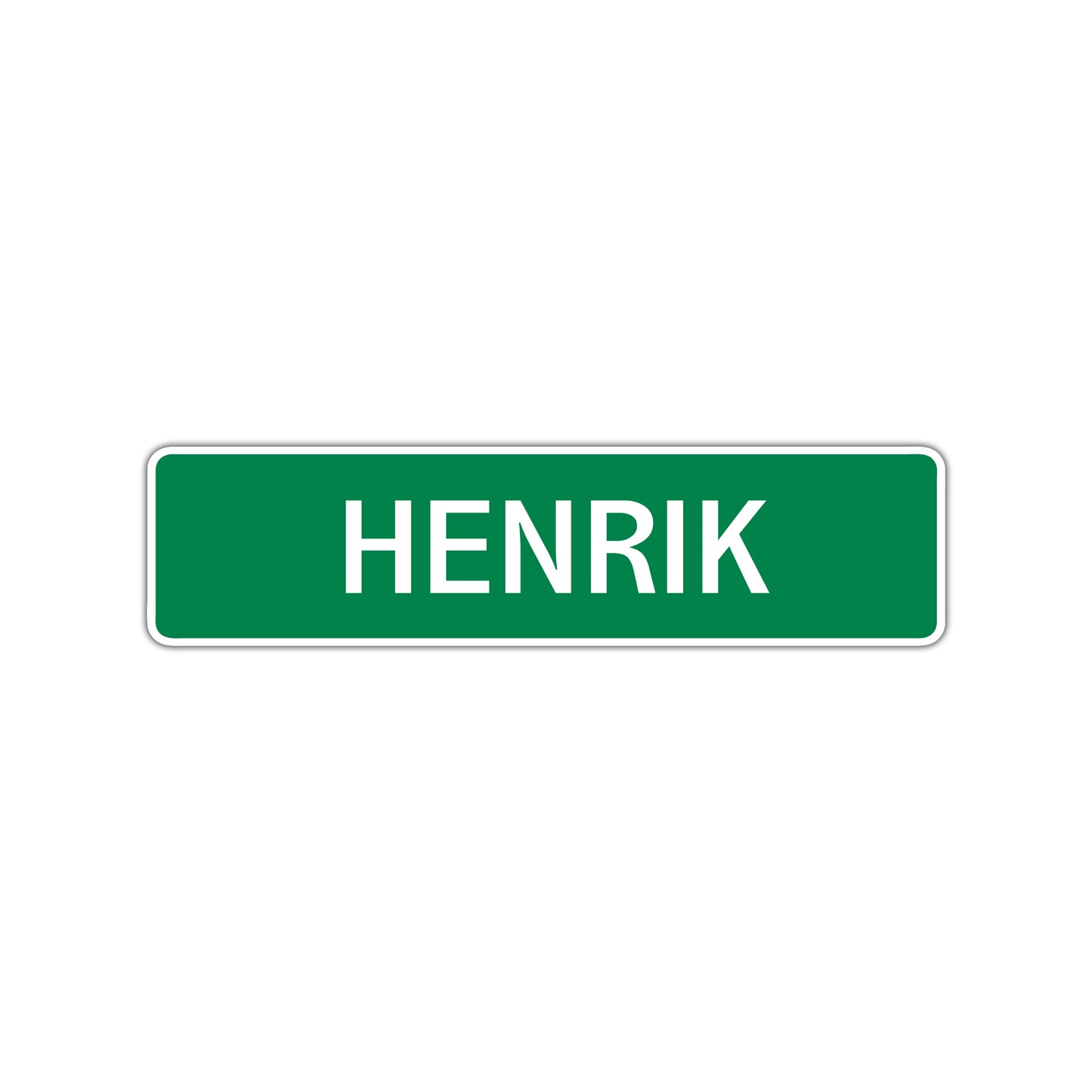 Henrik Street Sign Children Name Room Plate
