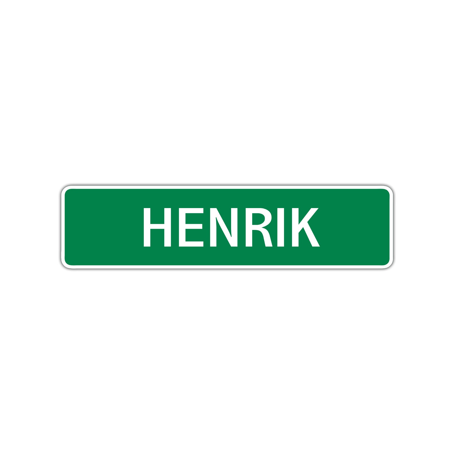 Henrik Street Sign Children Name Room Plate