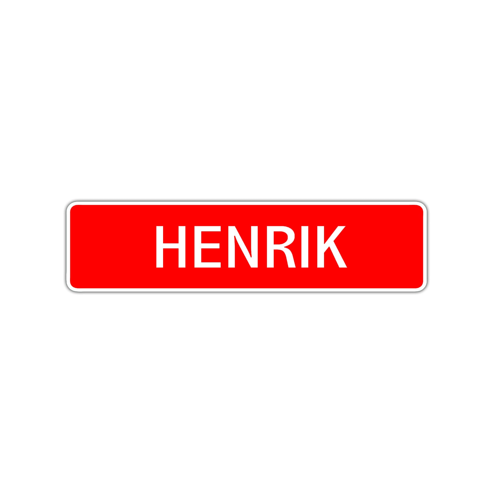 Henrik Street Sign Children Name Room Plate
