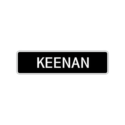 Keenan Street Sign Children Name Room Plate