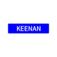 Keenan Street Sign Children Name Room Plate