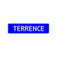 Terrence Street Sign Children Name Room Plate