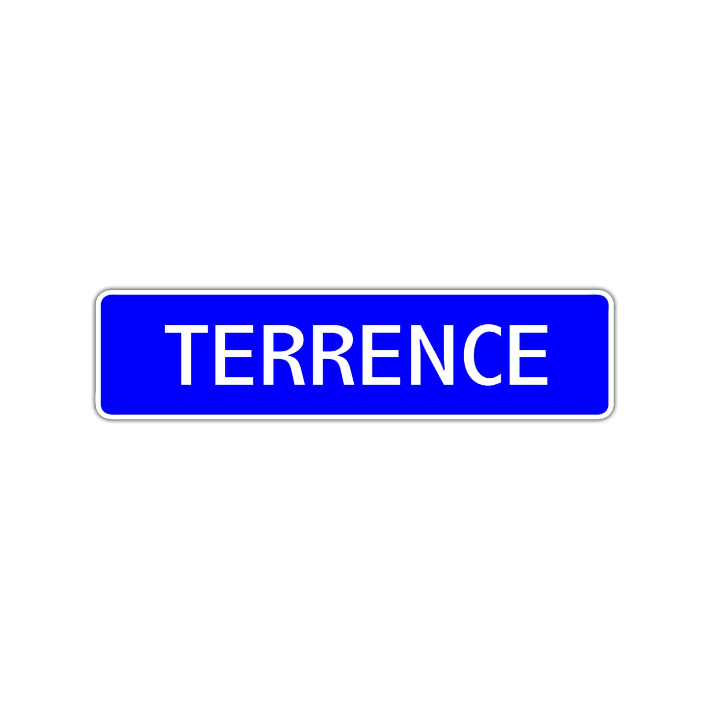 Terrence Street Sign Children Name Room Plate