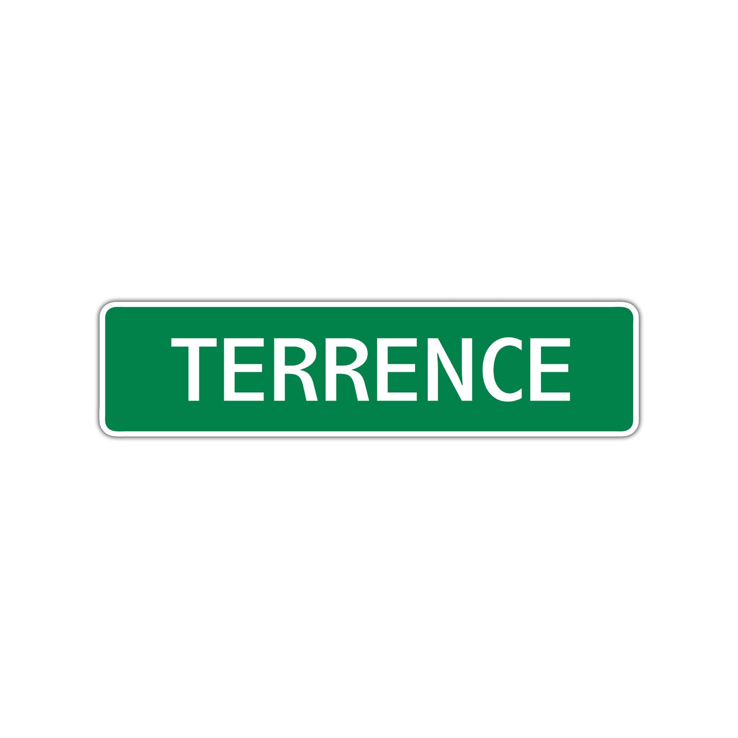 Terrence Street Sign Children Name Room Plate