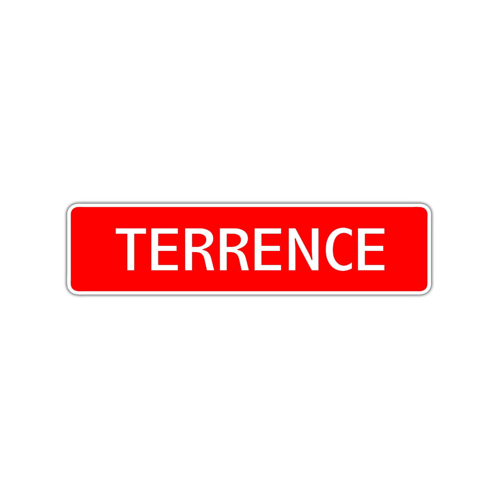 Terrence Street Sign Children Name Room Plate