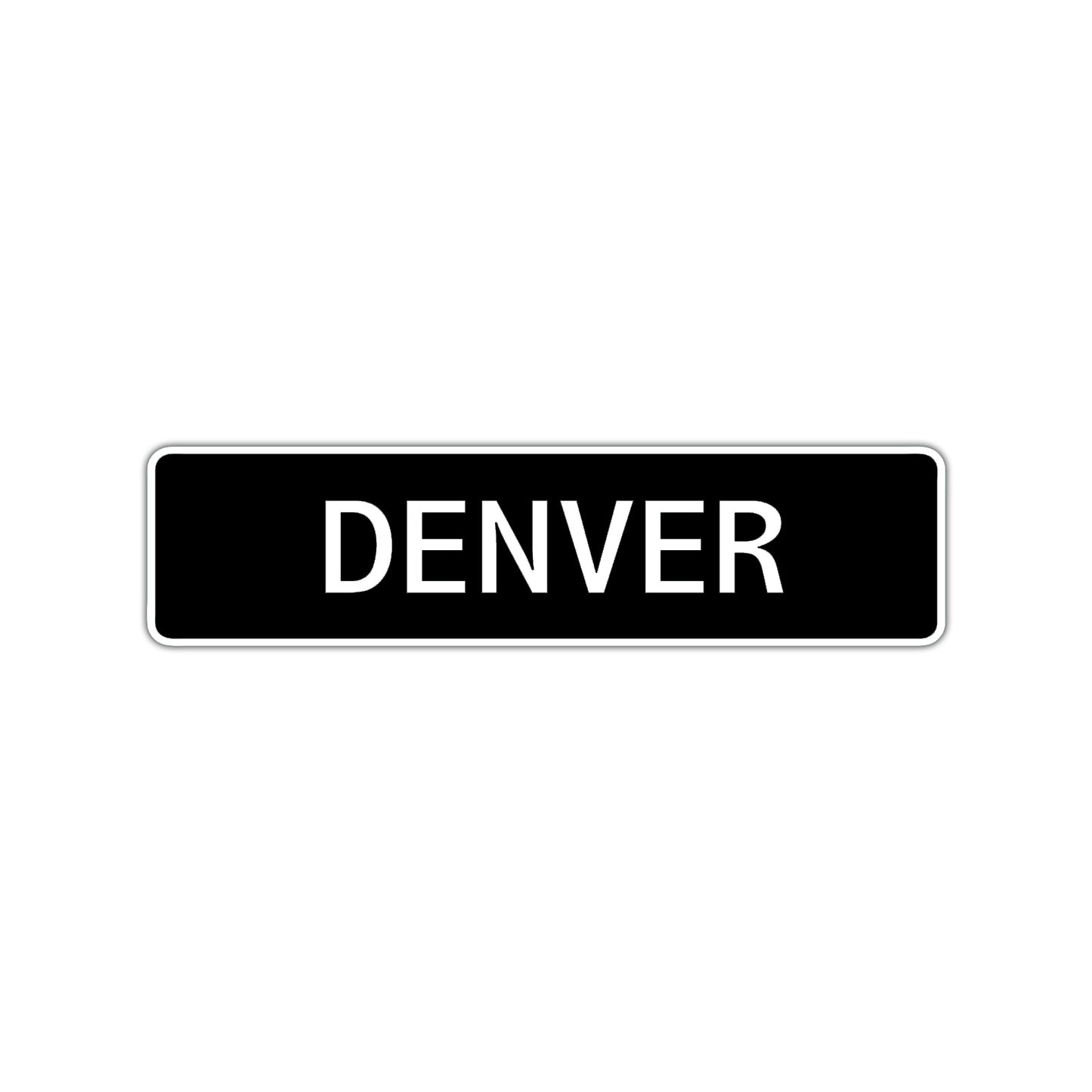 Denver Street Sign Children Name Room Plate