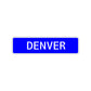 Denver Street Sign Children Name Room Plate