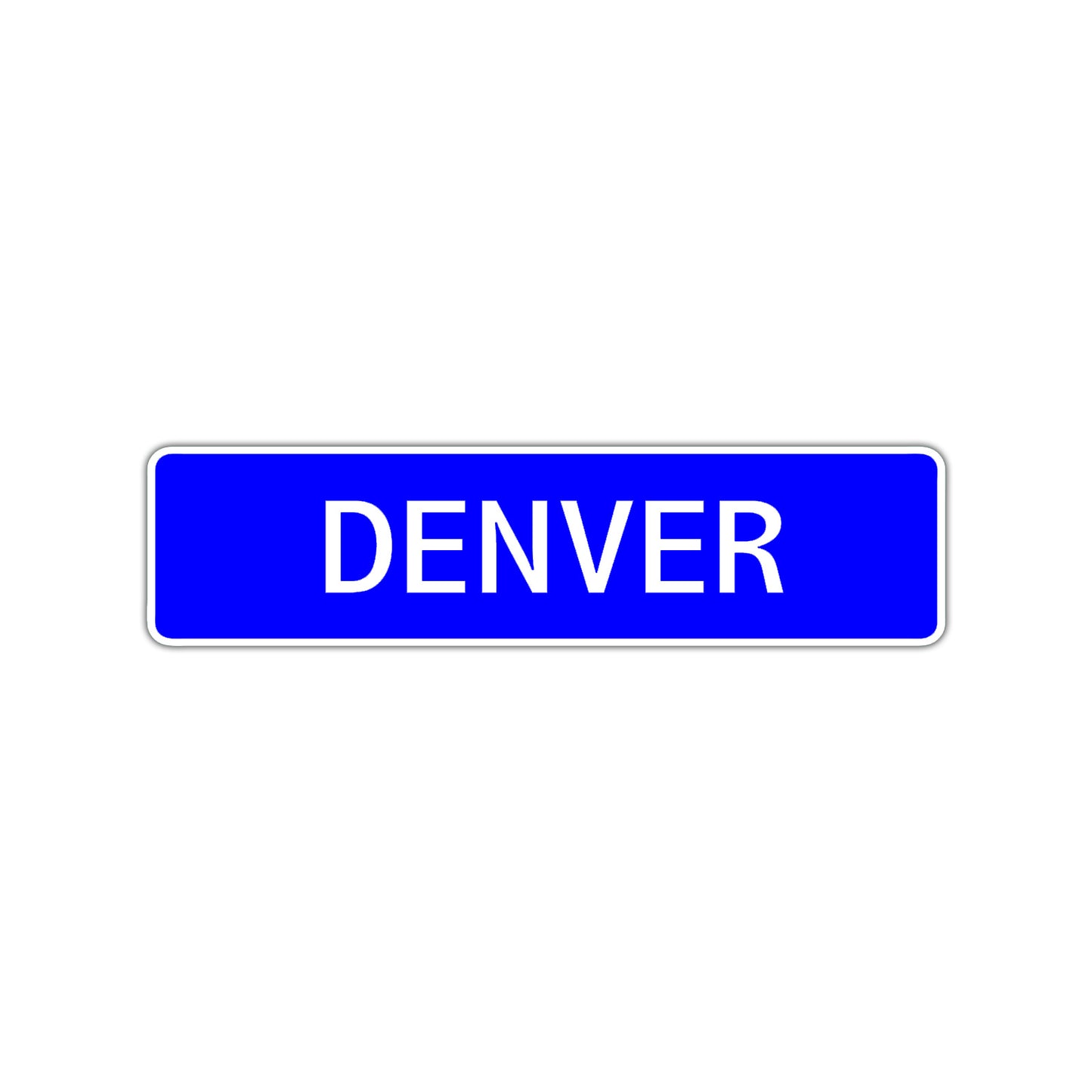 Denver Street Sign Children Name Room Plate