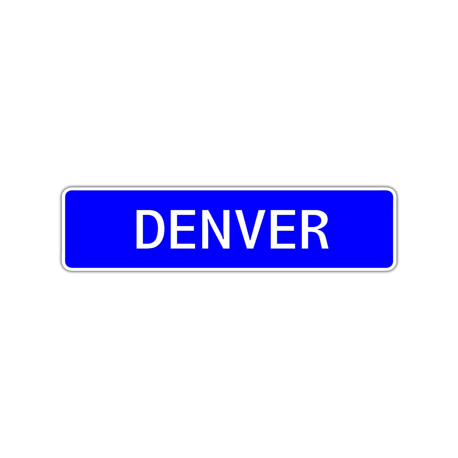 Denver Street Sign Children Name Room Plate