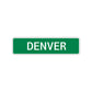 Denver Street Sign Children Name Room Plate