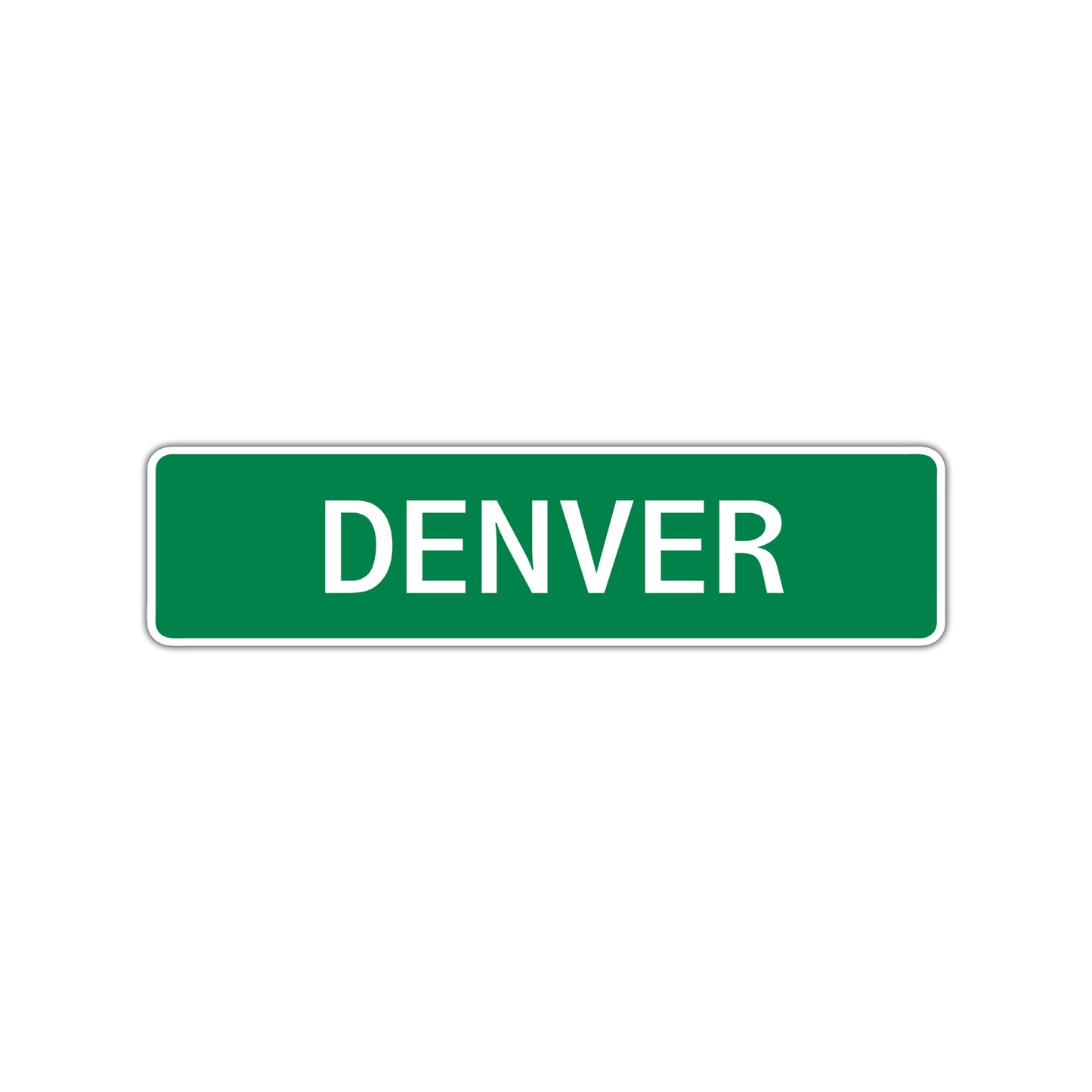 Denver Street Sign Children Name Room Plate