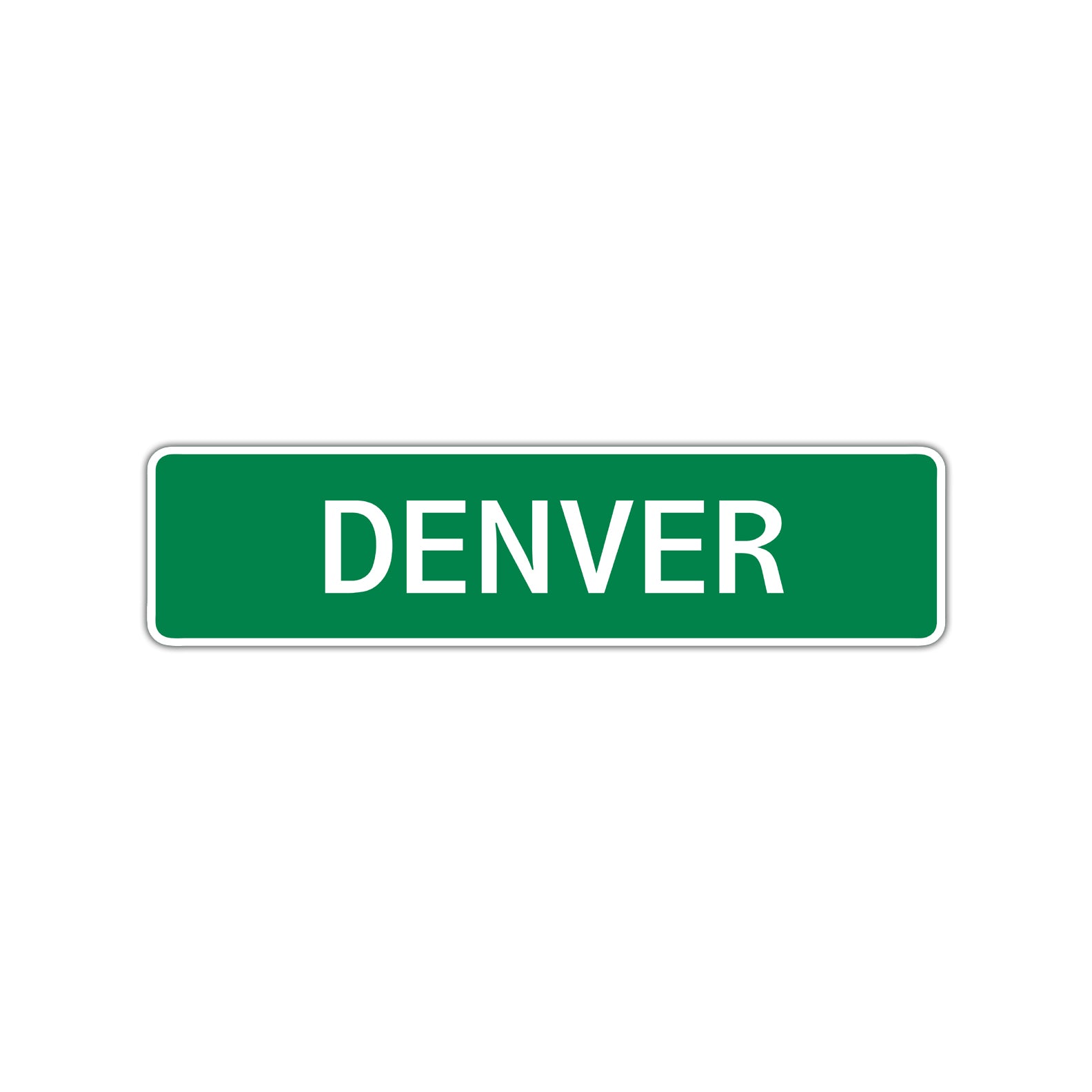Denver Street Sign Children Name Room Plate