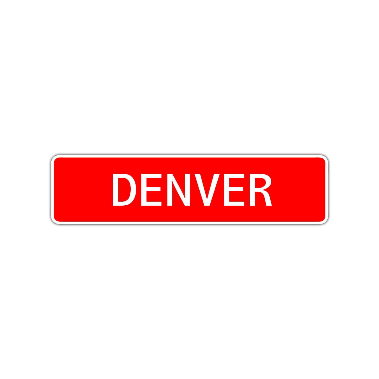 Denver Street Sign Children Name Room Plate