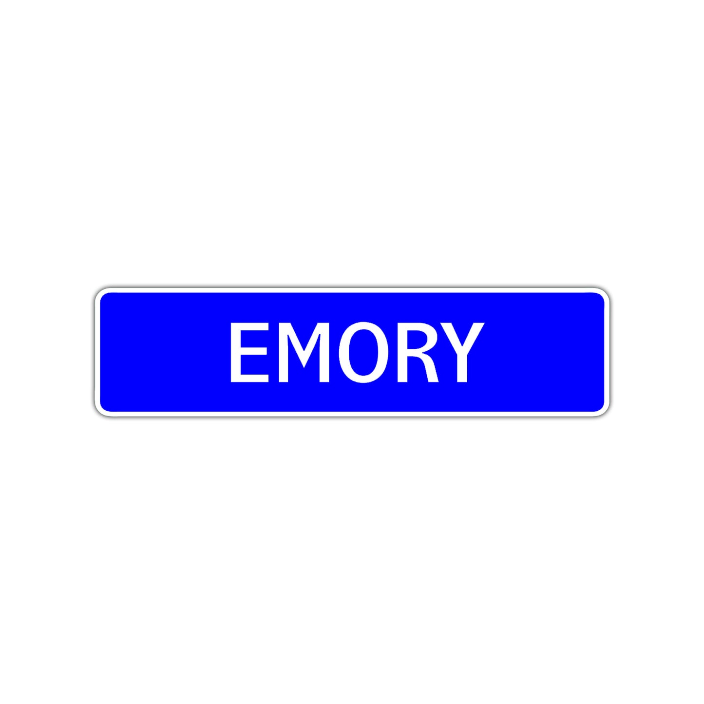 Emory Street Sign Children Name Room Plate