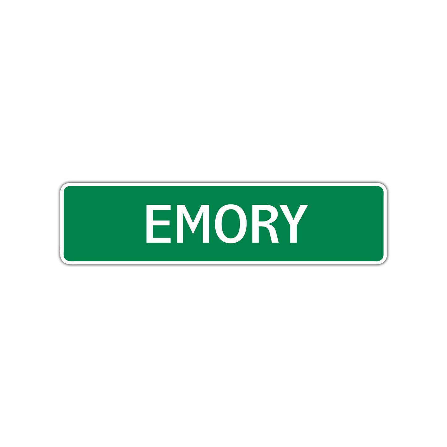 Emory Street Sign Children Name Room Plate