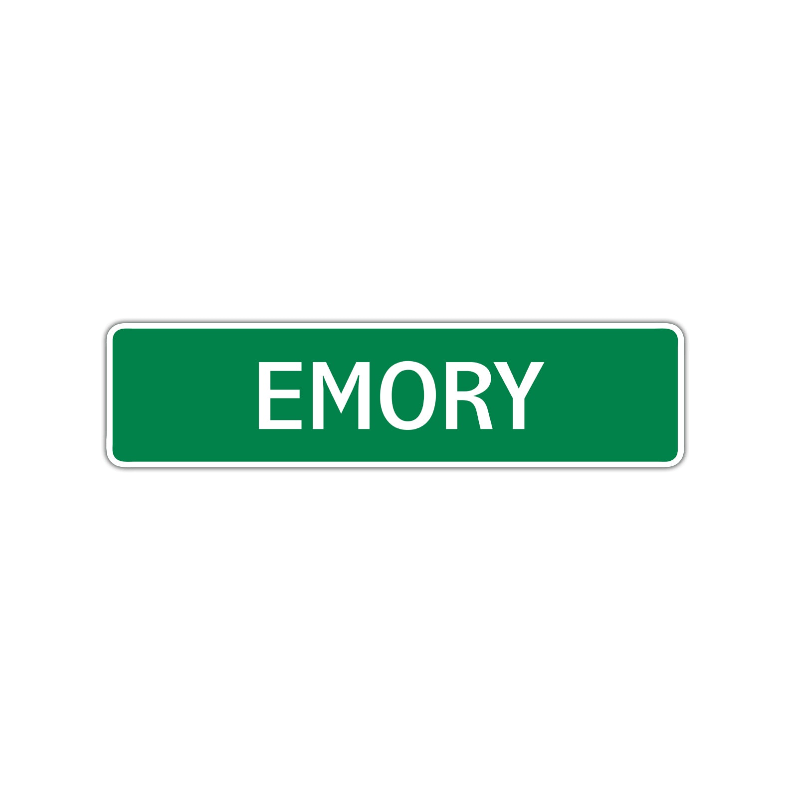 Emory Street Sign Children Name Room Plate