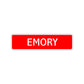Emory Street Sign Children Name Room Plate