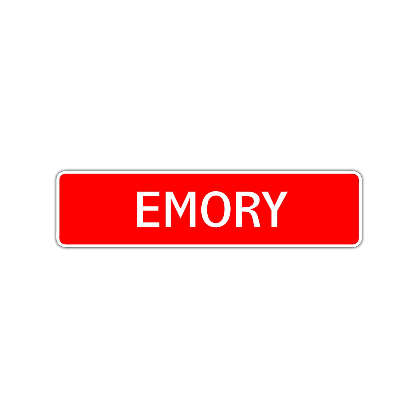 Emory Street Sign Children Name Room Plate
