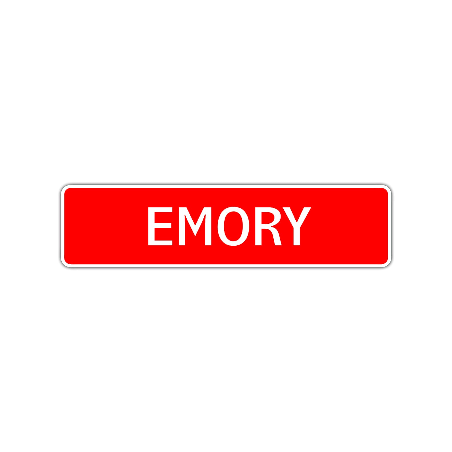 Emory Street Sign Children Name Room Plate