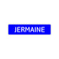 Jermaine Street Sign Children Name Room Plate