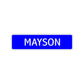 Mayson Street Sign Children Name Room Plate