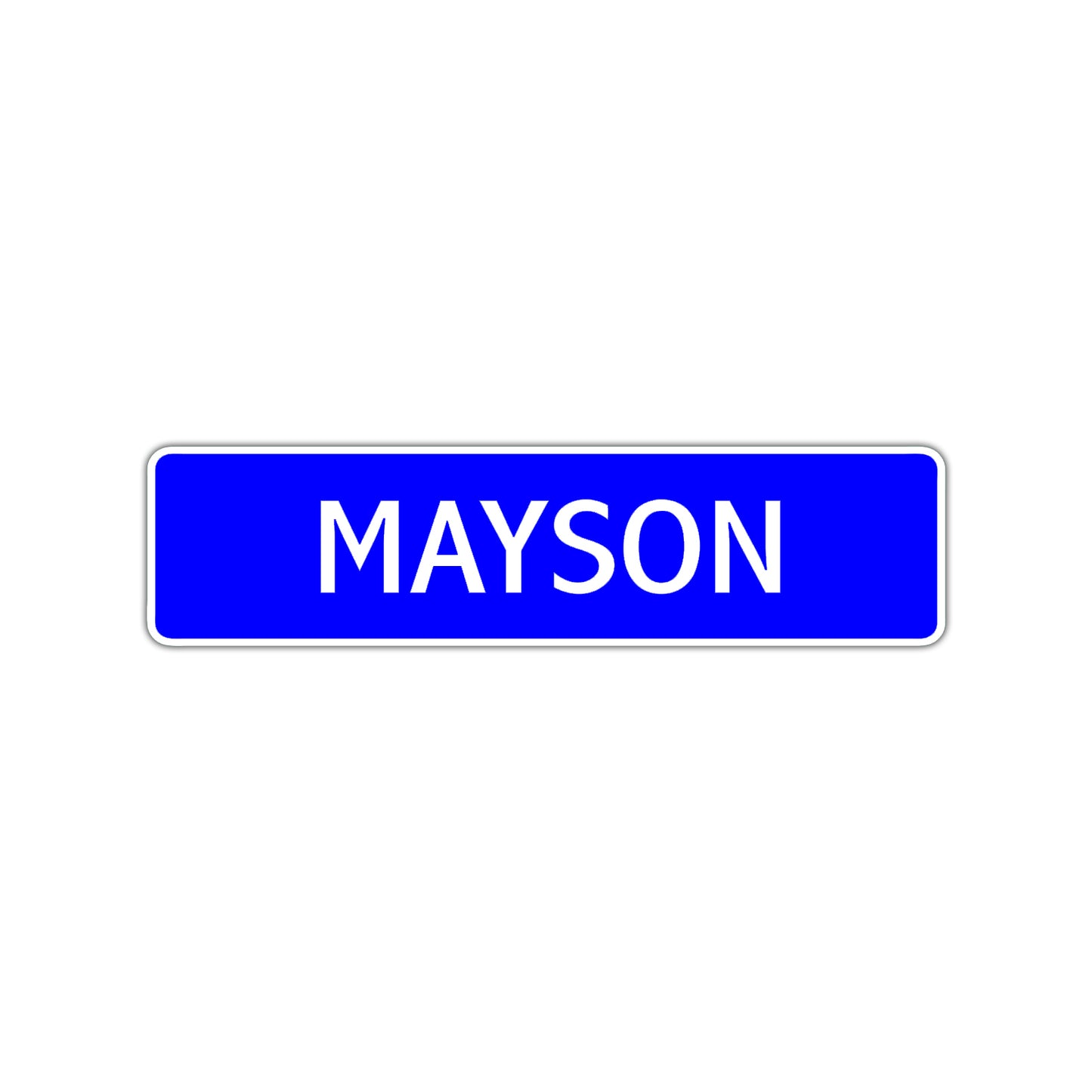 Mayson Street Sign Children Name Room Plate