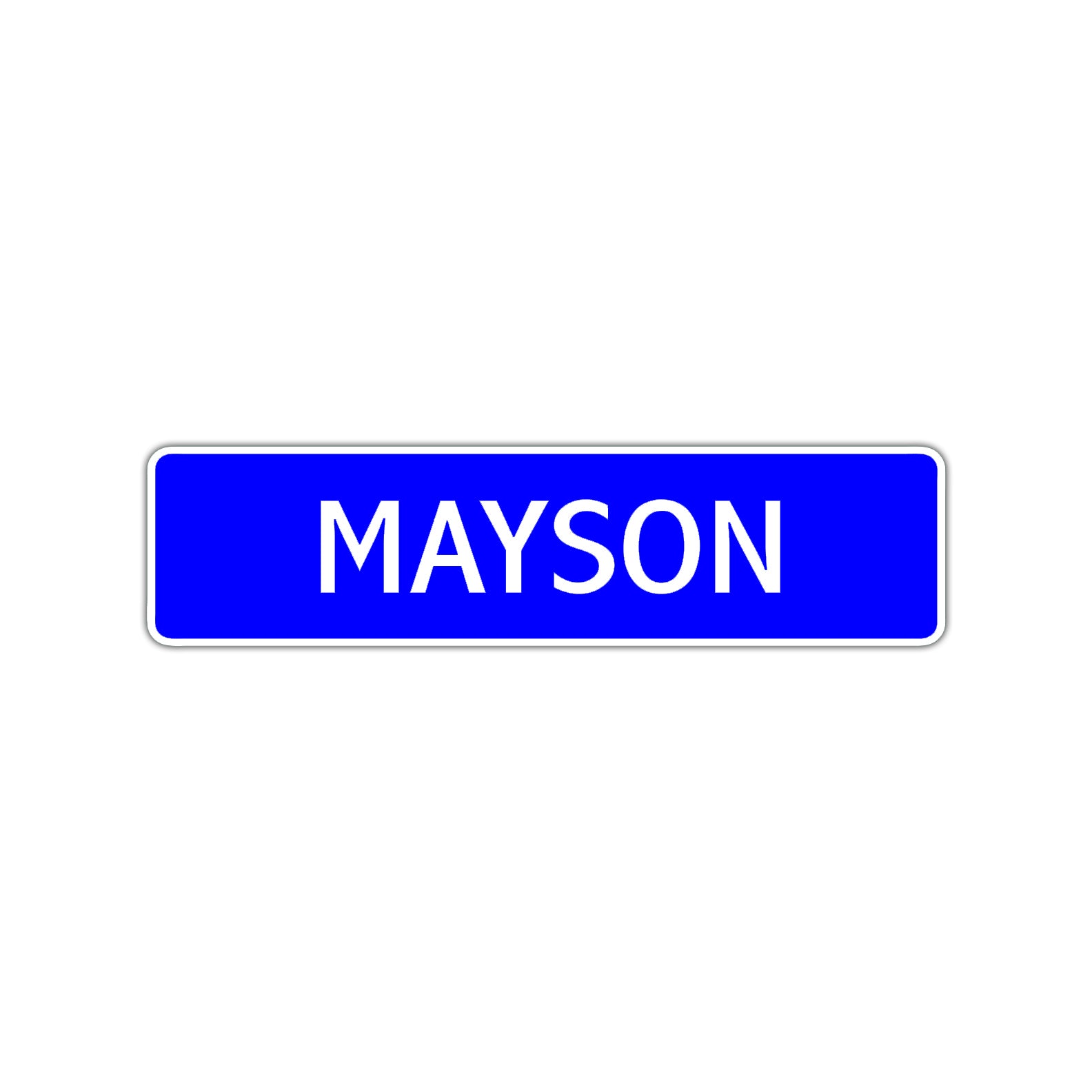 Mayson Street Sign Children Name Room Plate