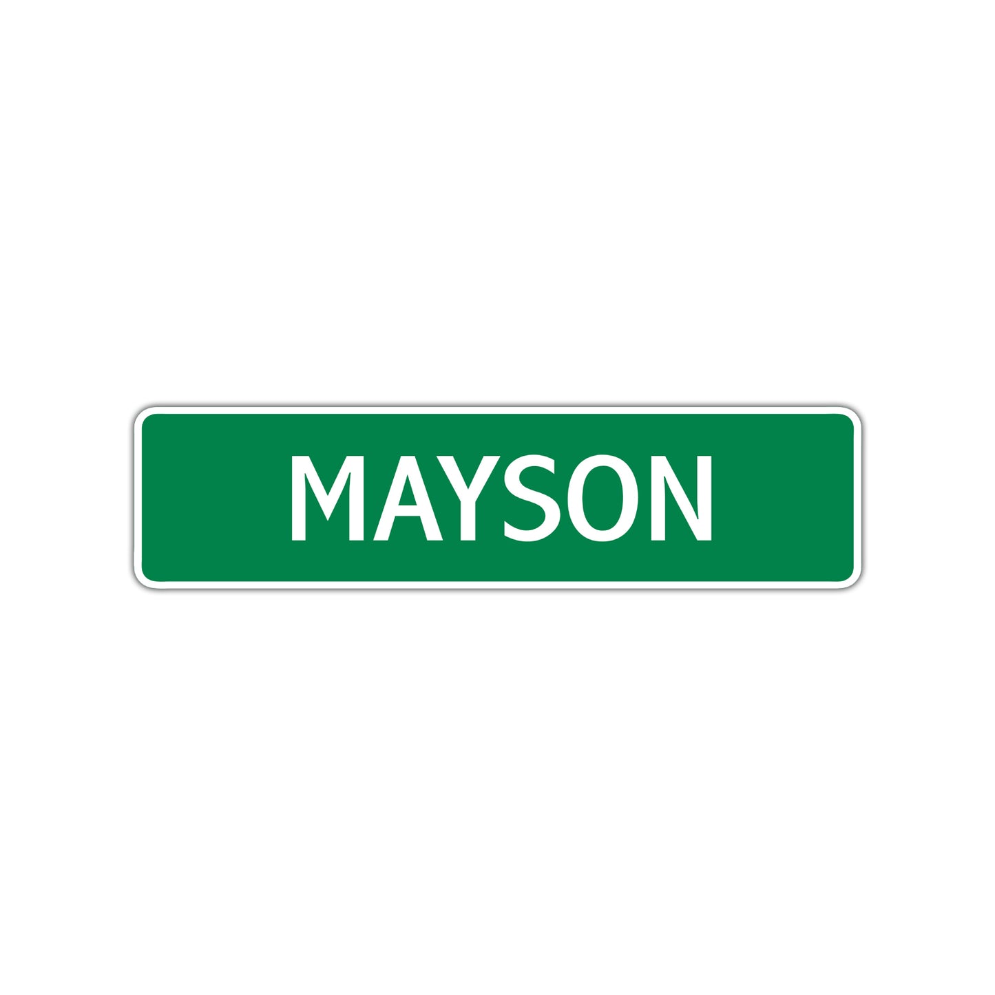 Mayson Street Sign Children Name Room Plate