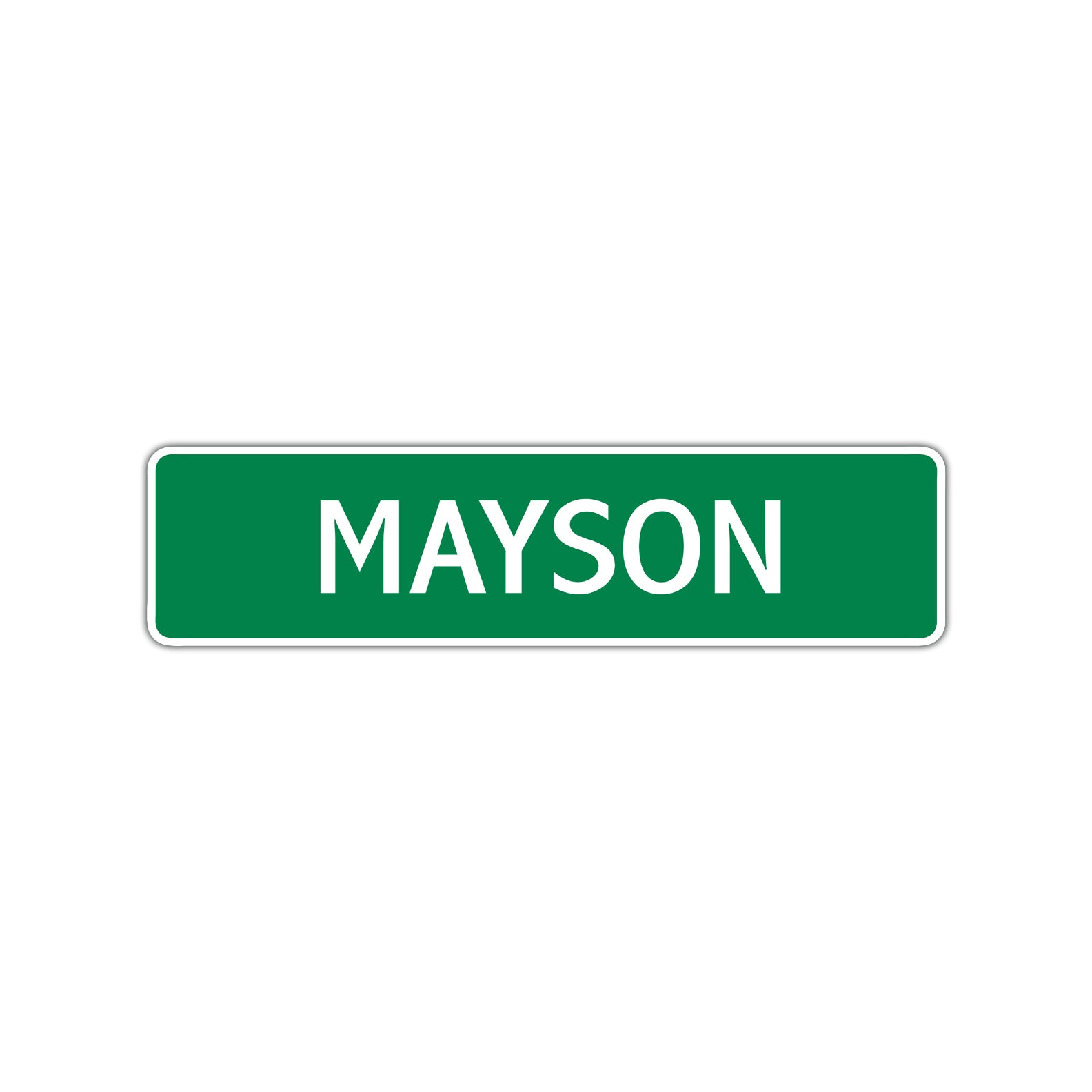 Mayson Street Sign Children Name Room Plate