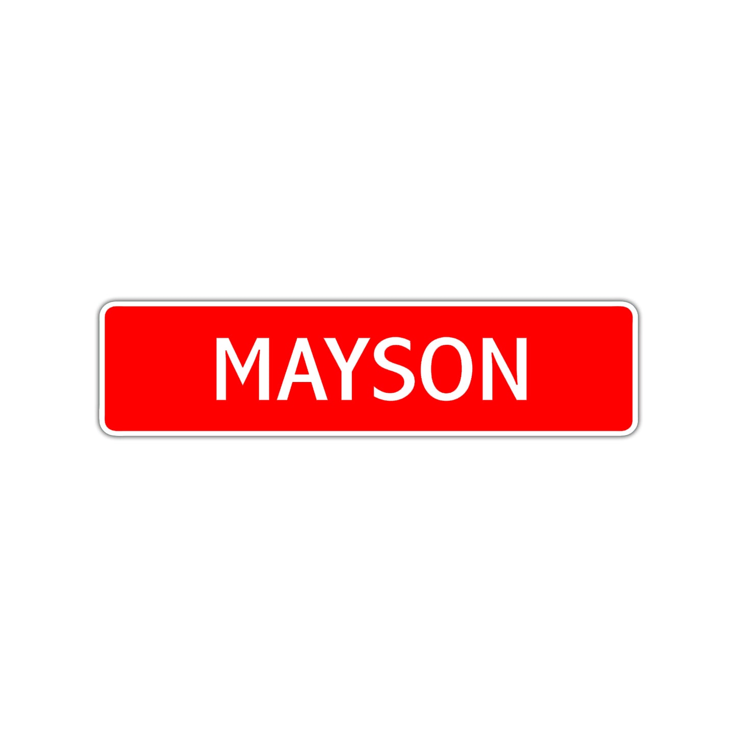 Mayson Street Sign Children Name Room Plate