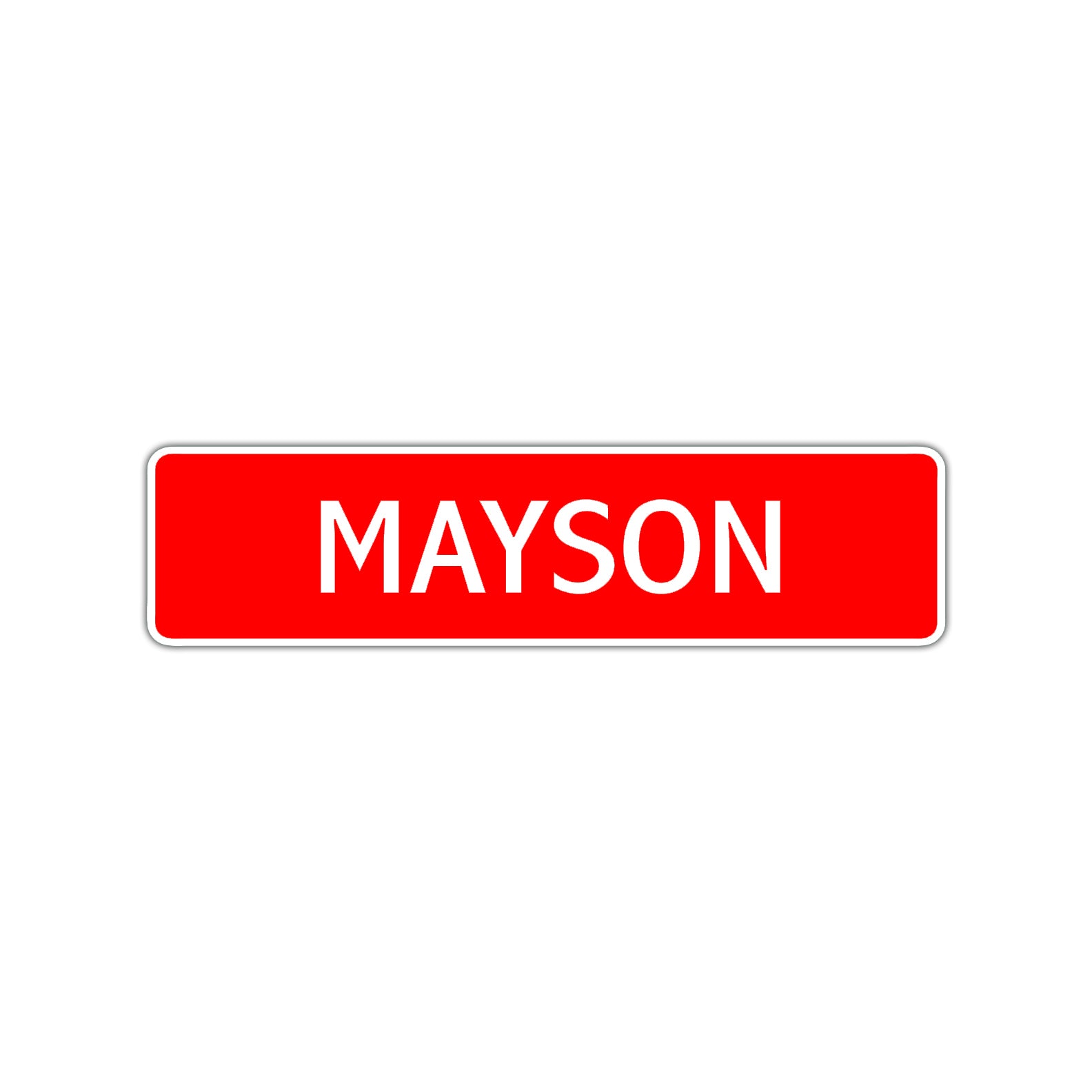 Mayson Street Sign Children Name Room Plate