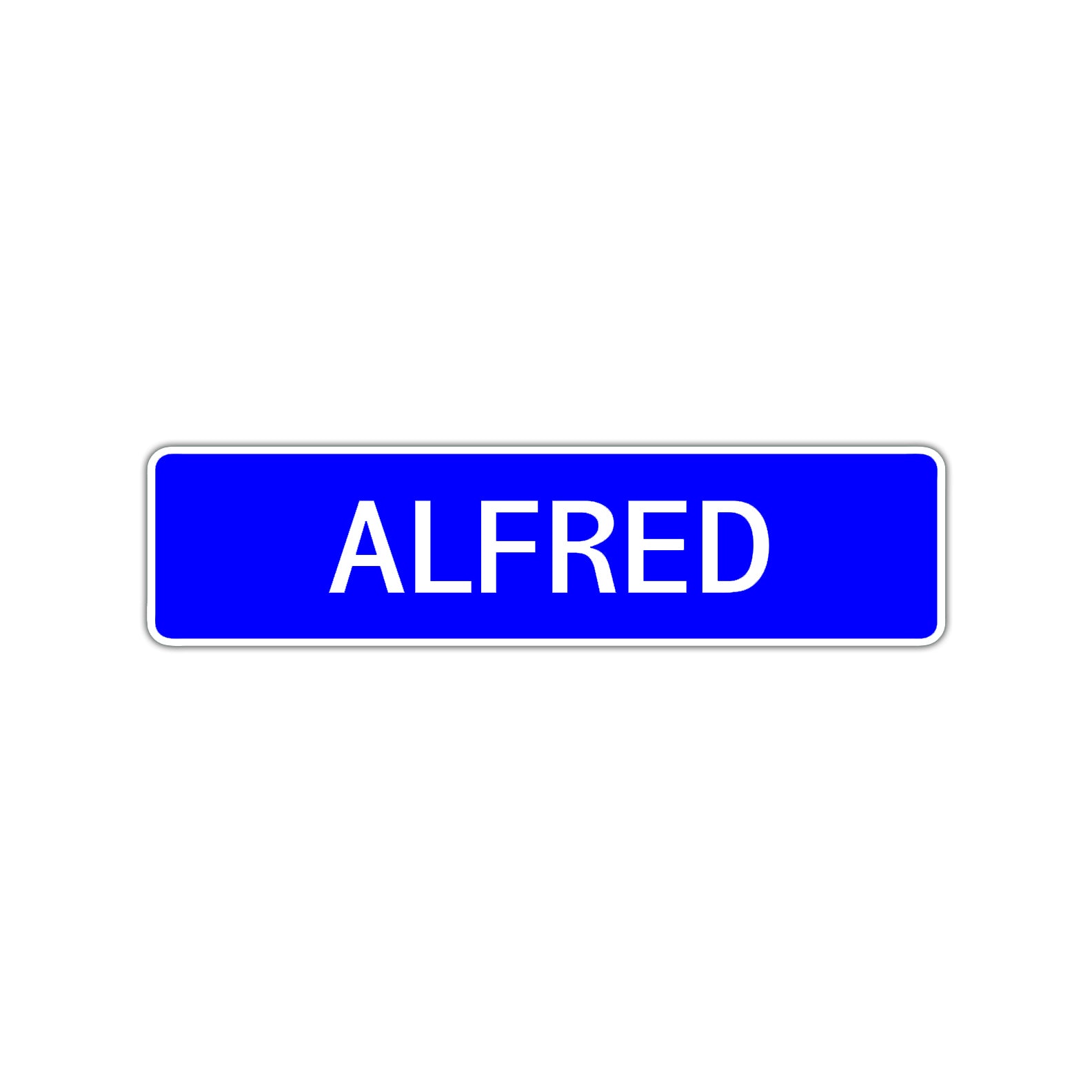Alfred Street Sign Children Name Room Plate