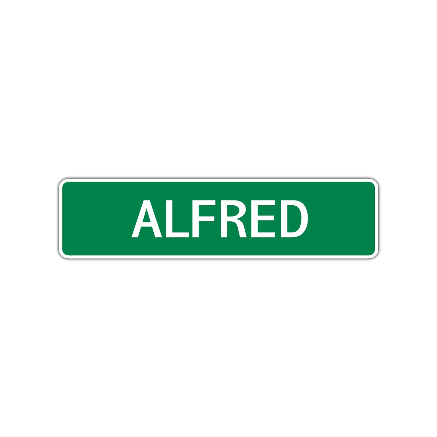 Alfred Street Sign Children Name Room Plate