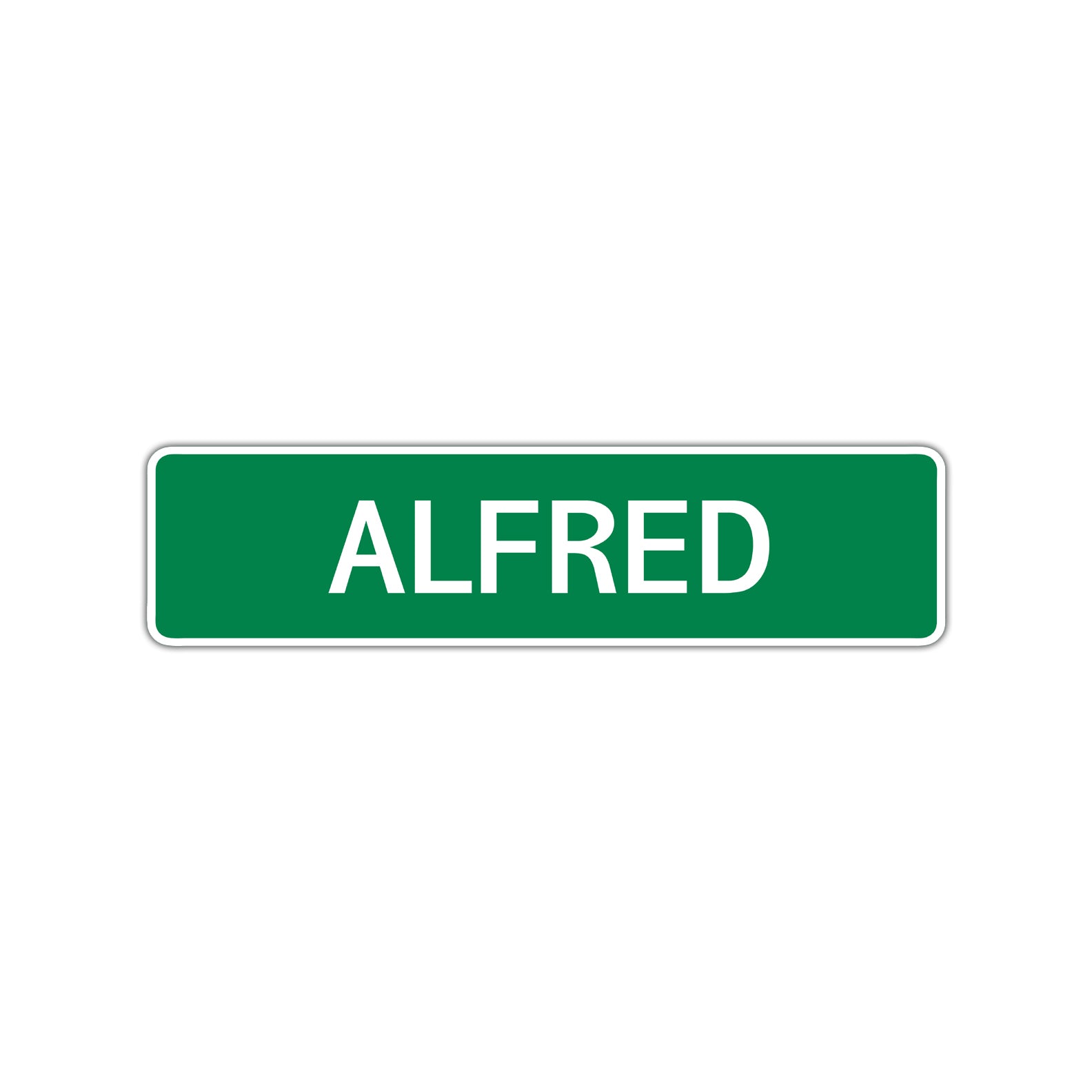 Alfred Street Sign Children Name Room Plate