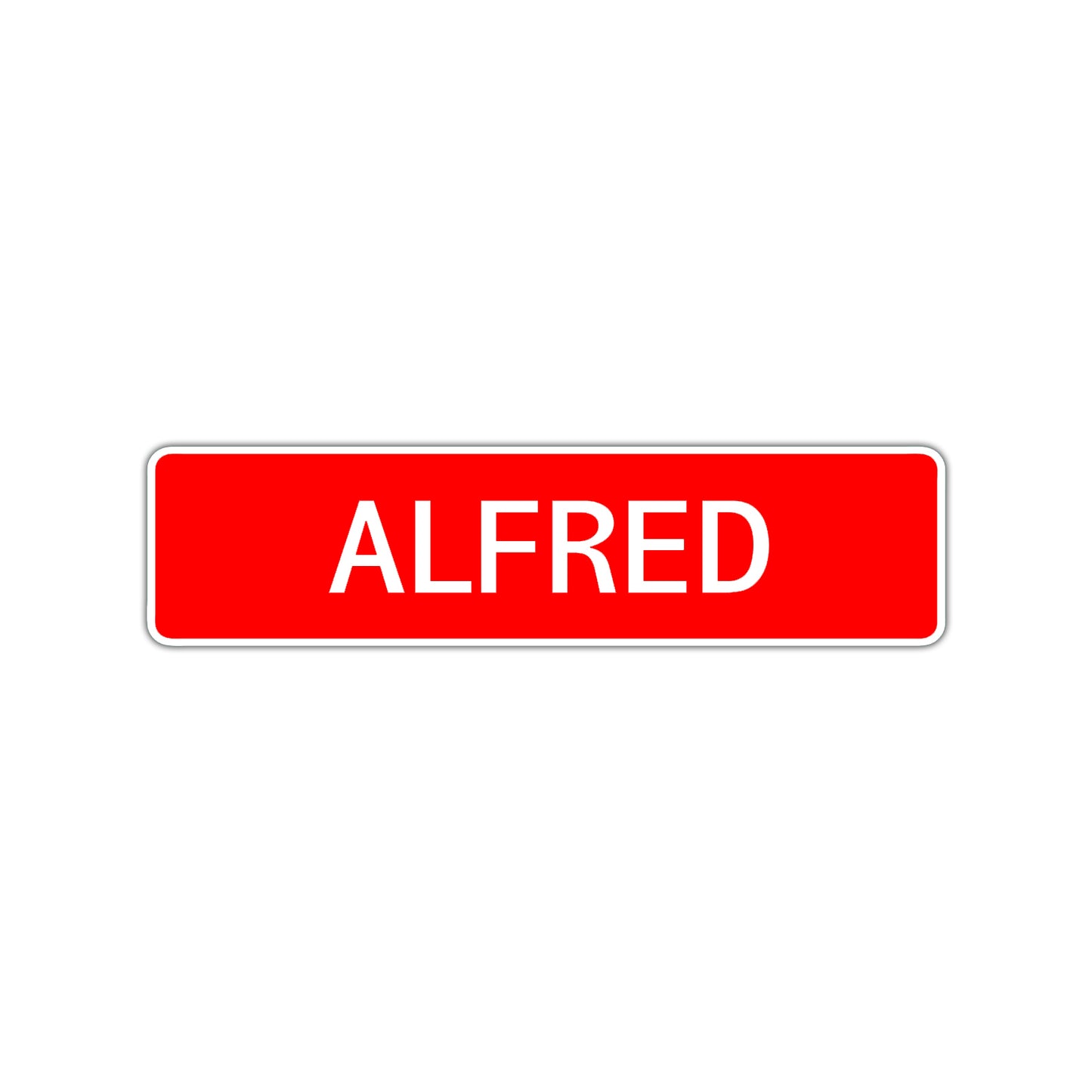 Alfred Street Sign Children Name Room Plate