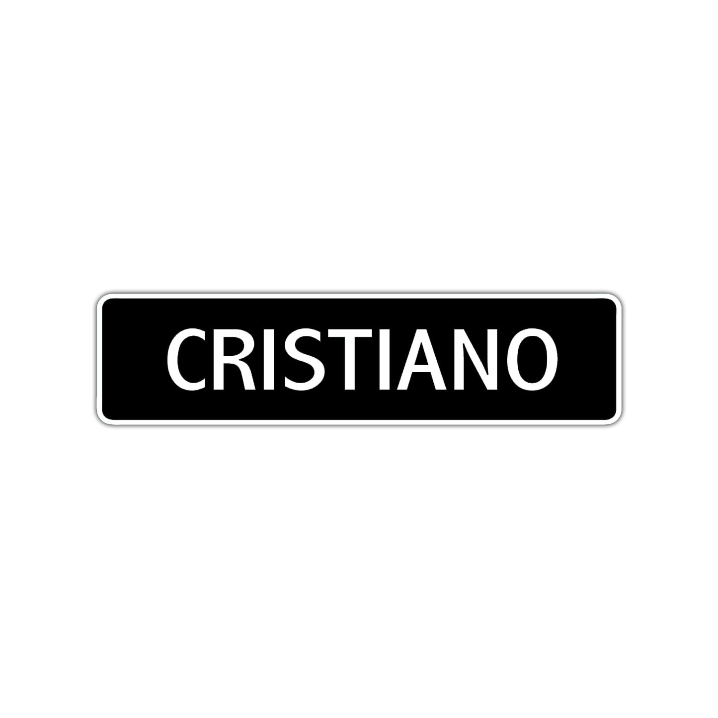 Cristiano Street Sign Children Name Room Plate