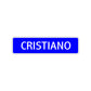 Cristiano Street Sign Children Name Room Plate