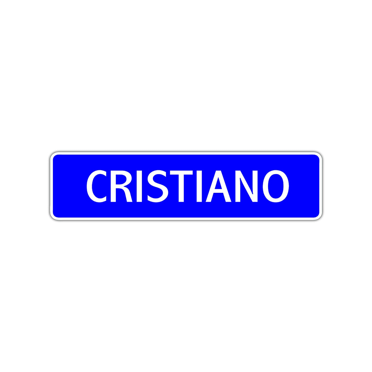 Cristiano Street Sign Children Name Room Plate